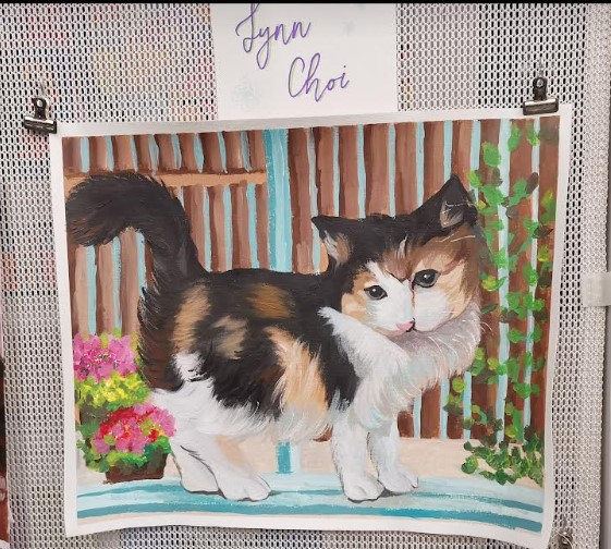 Painting of cat